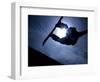 Silhouette of Male Snowboarder Flying over the Vert, Salt Lake City, Utah, USA-Chris Trotman-Framed Premium Photographic Print