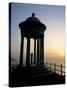 Silhouette of Marble Mirador at Sunset, Son Marroig, Near Deya, Balearic Islands-Ruth Tomlinson-Stretched Canvas