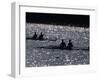 Silhouette of Men's Pairs Rowing Teams in Action, Atlanta, Georgia, USA-null-Framed Photographic Print