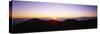 Silhouette of Mountains at Sunrise, Haleakala, Maui, Hawaii, USA-null-Stretched Canvas