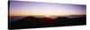 Silhouette of Mountains at Sunrise, Haleakala, Maui, Hawaii, USA-null-Stretched Canvas