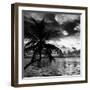 Silhouette of Palm Tree at Sunset-Philippe Hugonnard-Framed Photographic Print