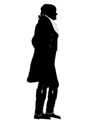 &lsquo;Silhouette of President Thomas Jefferson&rsquo; Photographic Print