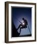 Silhouette of Rock Climber-null-Framed Photographic Print