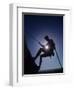 Silhouette of Rock Climber-null-Framed Photographic Print