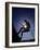 Silhouette of Rock Climber-null-Framed Photographic Print