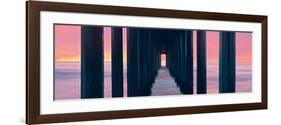 Silhouette of Scripps Pier, La Jolla, San Diego, California, Usa-null-Framed Photographic Print