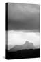Silhouette of Stac Pollaidh Against Storm Sky, Viewed from Tanera More, Coigach and Assynt, UK-Niall Benvie-Stretched Canvas