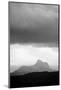 Silhouette of Stac Pollaidh Against Storm Sky, Viewed from Tanera More, Coigach and Assynt, UK-Niall Benvie-Mounted Photographic Print