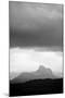 Silhouette of Stac Pollaidh Against Storm Sky, Viewed from Tanera More, Coigach and Assynt, UK-Niall Benvie-Mounted Photographic Print