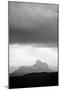 Silhouette of Stac Pollaidh Against Storm Sky, Viewed from Tanera More, Coigach and Assynt, UK-Niall Benvie-Mounted Photographic Print