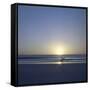 Silhouette of Surfer Walking on Avellanas Beach, Nicoya Peninsula, Costa Rica, Central America-Aaron McCoy-Framed Stretched Canvas