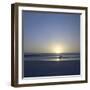 Silhouette of Surfer Walking on Avellanas Beach, Nicoya Peninsula, Costa Rica, Central America-Aaron McCoy-Framed Premium Photographic Print