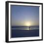 Silhouette of Surfer Walking on Avellanas Beach, Nicoya Peninsula, Costa Rica, Central America-Aaron McCoy-Framed Premium Photographic Print