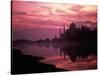 Silhouette of Taj Mahal, Agra, India-Mitch Diamond-Stretched Canvas