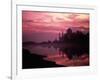 Silhouette of Taj Mahal, Agra, India-Mitch Diamond-Framed Photographic Print