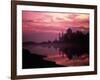 Silhouette of Taj Mahal, Agra, India-Mitch Diamond-Framed Photographic Print