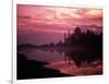 Silhouette of Taj Mahal, Agra, India-Mitch Diamond-Framed Photographic Print