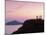 Silhouette of Temple of Poseidon, Attica, Greece-Walter Bibikow-Mounted Premium Photographic Print