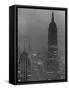 Silhouette of the Empire State Building and Other Buildings without Light During Wartime-Andreas Feininger-Framed Stretched Canvas