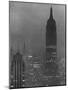 Silhouette of the Empire State Building and Other Buildings without Light During Wartime-Andreas Feininger-Mounted Photographic Print