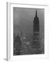 Silhouette of the Empire State Building and Other Buildings without Light During Wartime-Andreas Feininger-Framed Photographic Print