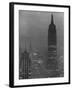 Silhouette of the Empire State Building and Other Buildings without Light During Wartime-Andreas Feininger-Framed Photographic Print