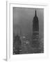 Silhouette of the Empire State Building and Other Buildings without Light During Wartime-Andreas Feininger-Framed Photographic Print