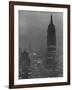 Silhouette of the Empire State Building and Other Buildings without Light During Wartime-Andreas Feininger-Framed Photographic Print