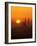 Silhouette of the Faith Mosque at Sunset, Istanbul, Turkey-Ali Kabas-Framed Photographic Print