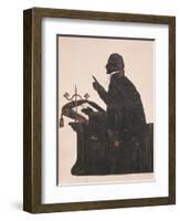 Silhouette of the Rev. L. Littleton Powys (1791-1872), by an Unknown Artist, circa 1850-null-Framed Giclee Print