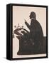 Silhouette of the Rev. L. Littleton Powys (1791-1872), by an Unknown Artist, circa 1850-null-Framed Stretched Canvas