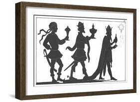 Silhouette of the Three Kings-English-Framed Giclee Print