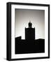 Silhouette of Tower, Morocco-Michael Brown-Framed Photographic Print