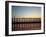 Silhouette of U Bien's Bridge on Lake Taungthaman, Burma-Brian McGilloway-Framed Photographic Print