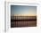 Silhouette of U Bien's Bridge on Lake Taungthaman, Burma-Brian McGilloway-Framed Photographic Print