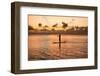 Silhouette of Woman Paddleboarding in the Pacific Ocean, Bora Bora, French Polynesia-null-Framed Photographic Print