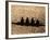 Silhouette of Women's Fours Rowing Team, Atlanta, Georgia, USA-null-Framed Photographic Print