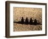 Silhouette of Women's Fours Rowing Team, Atlanta, Georgia, USA-null-Framed Photographic Print