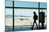 Silhouette of Young Woman Walking at Airport-Nomad Soul-Mounted Photographic Print