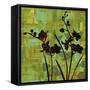 Silhouette on Green-Erin Lange-Framed Stretched Canvas