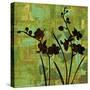 Silhouette on Green-Erin Lange-Stretched Canvas