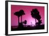 Silhouette Palm Trees at Sunset-Philippe Hugonnard-Framed Photographic Print