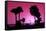 Silhouette Palm Trees at Sunset-Philippe Hugonnard-Framed Stretched Canvas