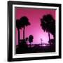 Silhouette Palm Trees at Sunset-Philippe Hugonnard-Framed Photographic Print