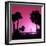 Silhouette Palm Trees at Sunset-Philippe Hugonnard-Framed Photographic Print