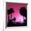 Silhouette Palm Trees at Sunset-Philippe Hugonnard-Framed Photographic Print