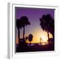 Silhouette Palm Trees at Sunset-Philippe Hugonnard-Framed Photographic Print