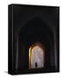 Silhouette Through Archway, Bukhara, Uzbekistan-Ellen Clark-Framed Stretched Canvas