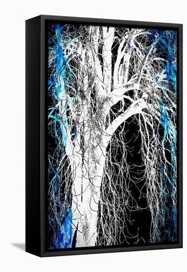 Silhouette with Blue-Ursula Abresch-Framed Stretched Canvas